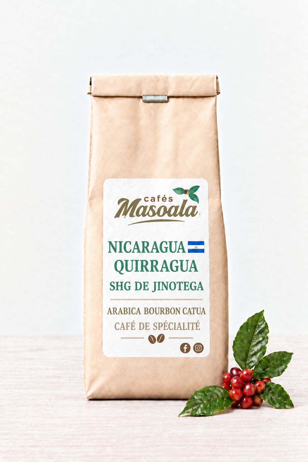 Maquette Nicaragua café de spécialité