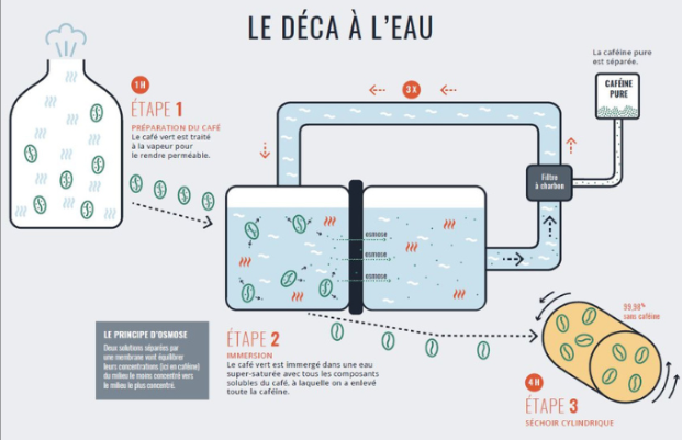 Décaféiné à l’eau