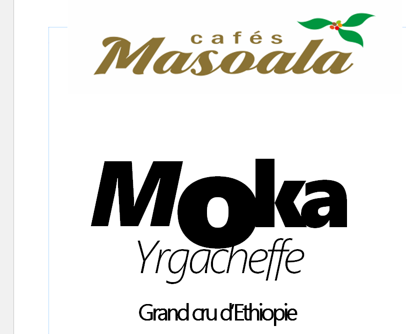 MOKA YRGACHEFFE - Grand cru d'Ethiopie
