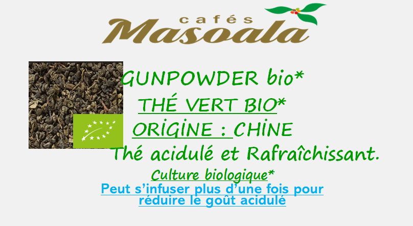 GUNPOWDER BIO (meilleur vente)