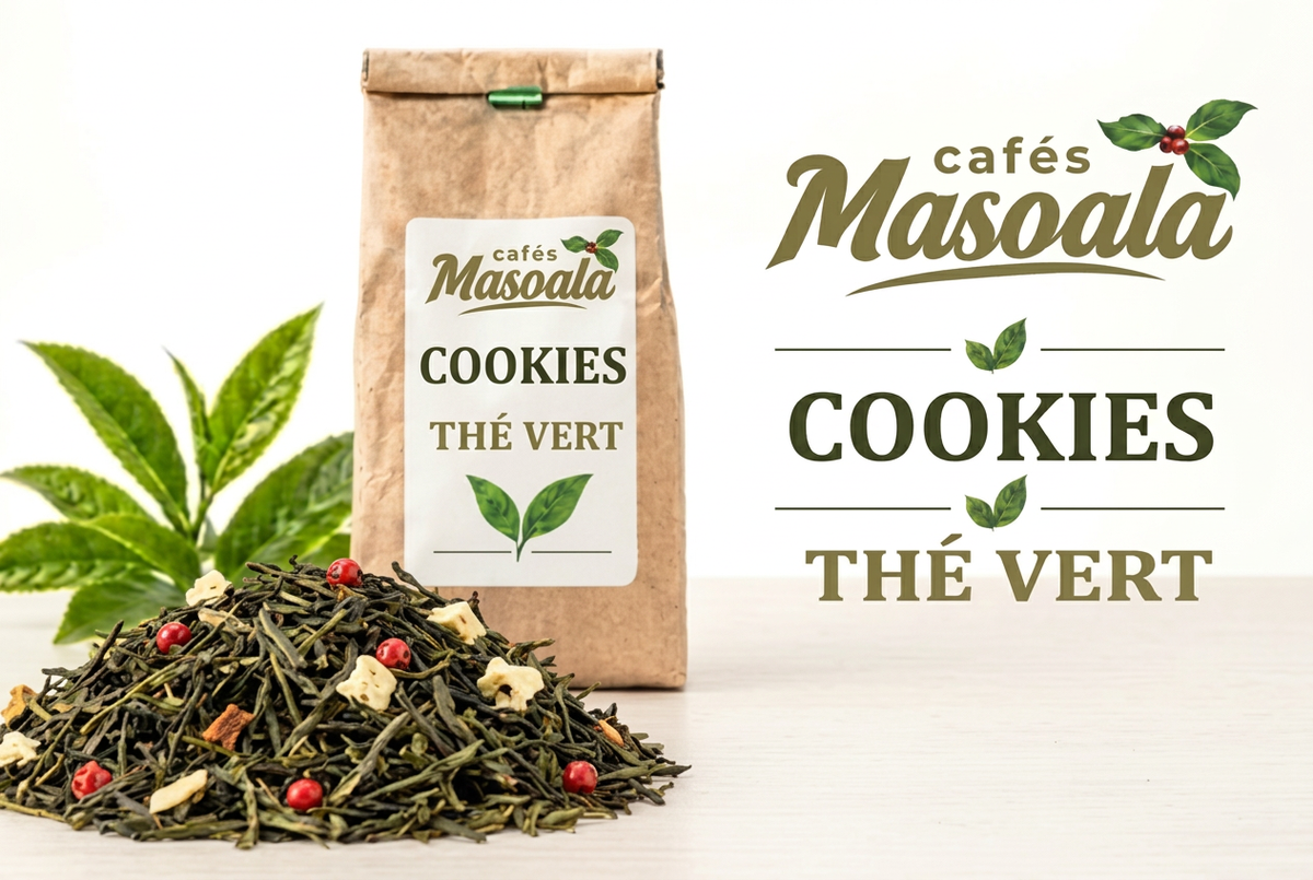 Maquette du thé vert Cookies Masoala