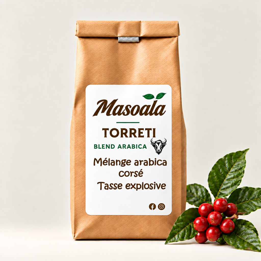 Poche blend MASOALA, TORRETI avec emblème zébu